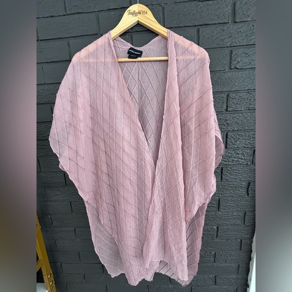 2/ $12 Sale!! Jane & Berry Light Pink Sheer Kimono